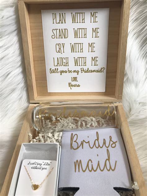 Bridesmaid Proposal Box Maid Of Honor Proposal Box Etsy
