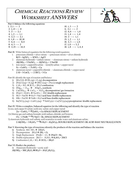 Adding subtracting multiplying and dividing integers worksheets. Identifying Types Of Chemical Reactions Worksheet - worksheet