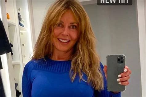 Carol Vorderman Flaunts Her Rippling Abs In Blue Workout Gear After Sweaty Session Daily Star