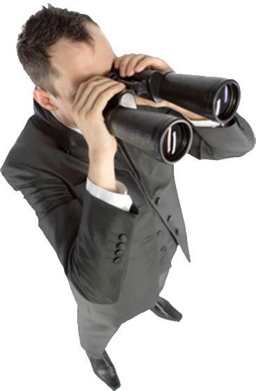 Download Someone Who Is Man Looking Through Binoculars Png Full