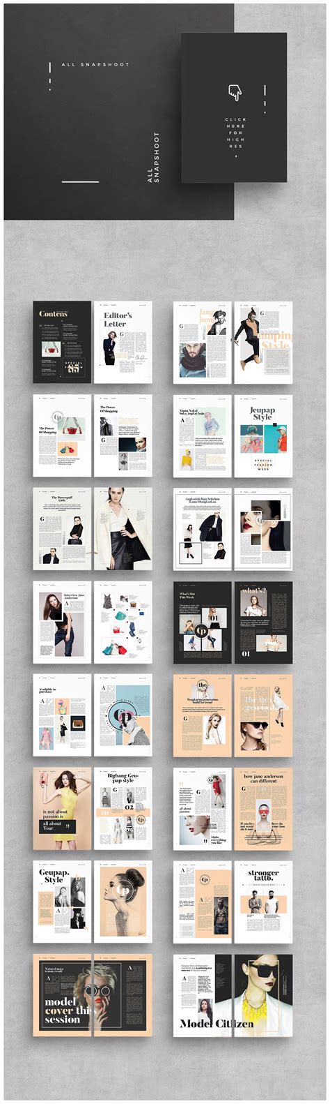 Magazine Fashion Magazine Layout Fashion Magazine Design Layout