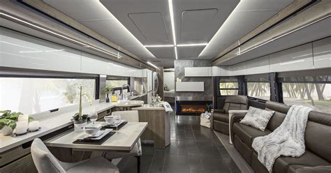 The list below will help you to decide on the right rv brands with a fiberglass roof to go for in terms of interior, the class a rv sets itself apart by giving that a luxury space with housing grade furnishing. Winnebago's luxury Horizon model named 'RV of the Year'