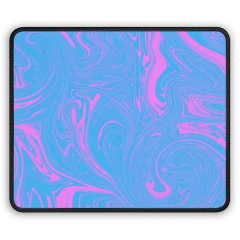Blue And Pink Swirl Mouse Pad Blue Mouse Pad Pink Mouse Pad Etsy