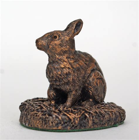 Sculpture Rabbit Sculpture Rabbit Bronze Resin Limited Etsy