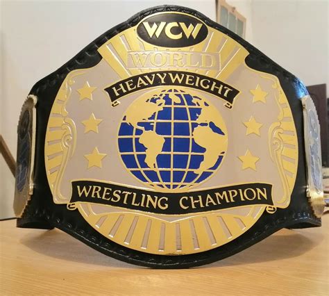 New Wcw World Heavyweight Championship Belt Adult Size Dual Gold Plated