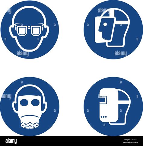 Health And Safety Signs Stock Vector Images Alamy