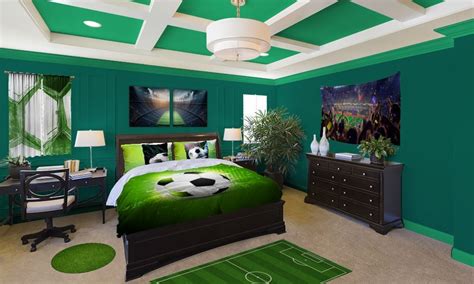 Ideas For Decorating A Soccer Bedroom Visionbedding Soccer Bedroom