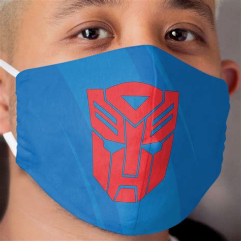 Autobot Cloth Face Mask Transformers Optimus Prime Autobots Transformer