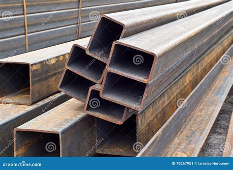 Metal Pipe Profile Stock Image Image Of Heavy Metalwork 70267951