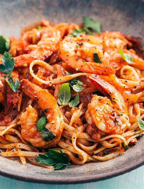 Shrimp Fra Diavolo With Linguine Recipe In 2020 Food