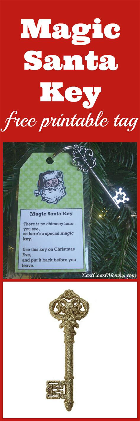 Magic Santa Key With Free Printable Free Printables Christmas