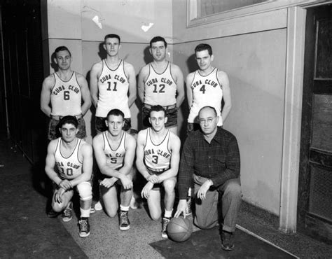 Cuba Club Basketball Team Photograph Wisconsin Historical Society