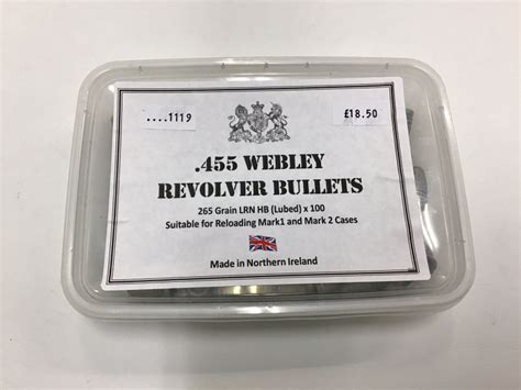 455 Webley Revolver Bullets Ammunition For Sale