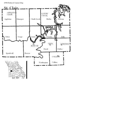 Saint Clair County Missouri Maps And Gazetteers