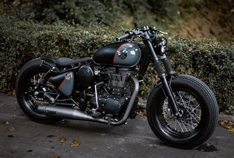 This Custom Royal Enfield Classic 500 Bobber Gets Air Suspension