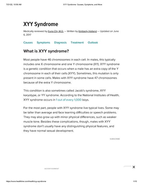 Xyy Syndrome Causes Symptoms And More Xyy Syndrome Medically Reviewed By Euna Chi M