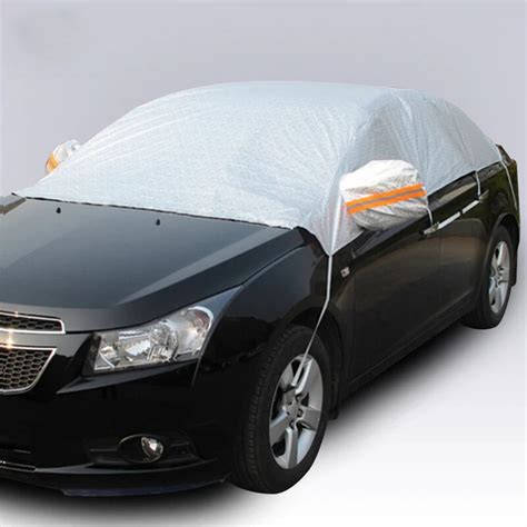 Portable Car Half Covers Sunshade Foil Waterproof Thicken Snow Ice