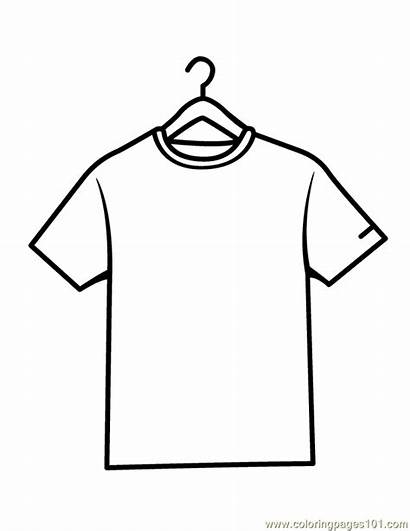 Coloring Pages Shirt Shirts Coloringpages101 Printable Clipart