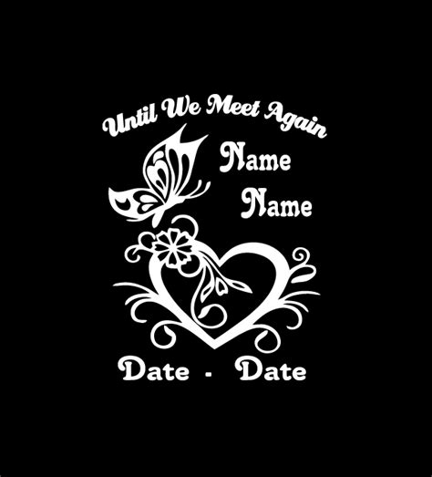 Download loving Memory Decal Heart Butterfly More tips on Widowed ...