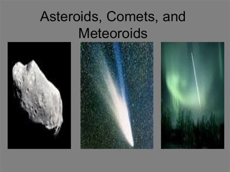 Asteroids Comets And Meteors