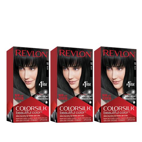 Revlon Colorsilk Beautiful Color Permanent Hair Dye With Keratin Gray Coverage Ammonia
