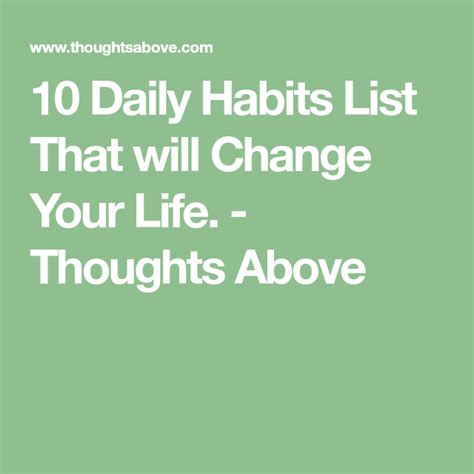Want To Improve Your Life Start These 10 Daily Habits Daily Habits