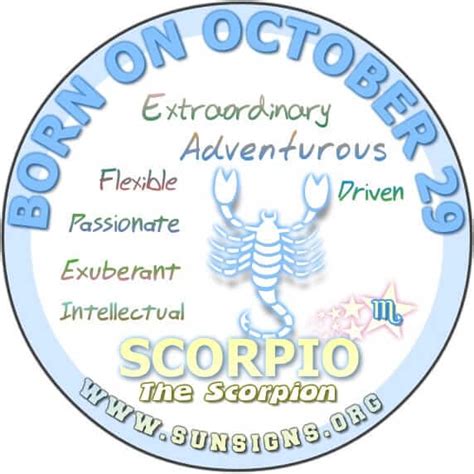 October 29 Zodiac Horoscope Birthday Personality Sunsignsorg