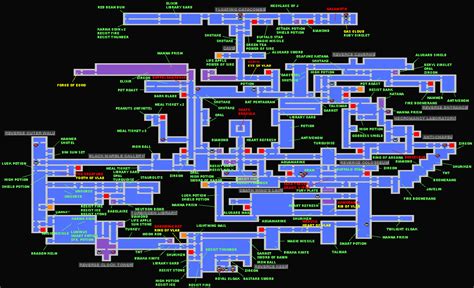 Castlevania Symphony Of The Night Inverted Castle Map The Starlight