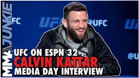 Calvin Kattar Sees Round 6 With Max Holloway In Future Ufcvegas46 Media Day Youtube