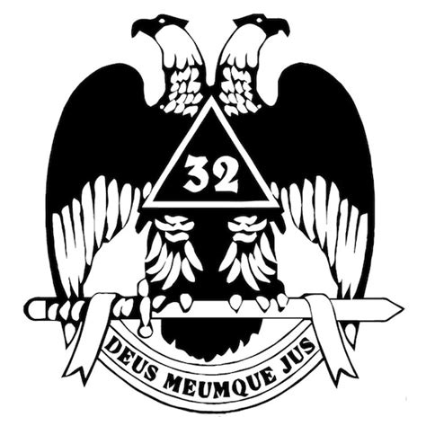 32nd Degree Deus Meumque Jus Scottish Rite Masonic Vinyl Decal Etsy Australia