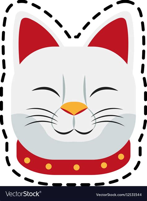 Isolated Cat Of China Design Royalty Free Vector Image