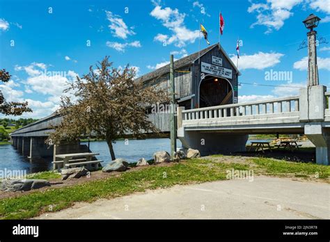 The Famous Hartland Covered Bridge In Hartland New Brunswick Canada