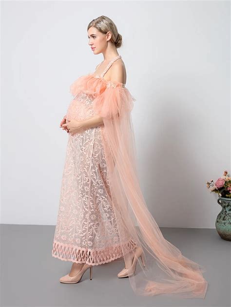Fashion Maternity Photography Props Fancy Pregnant Women Dresses Pregnancy Clothes Chiffon Dress