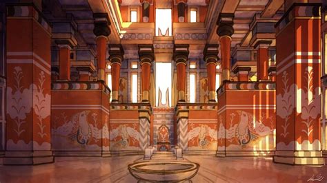 The Palace Throne Room By Lordgood On Deviantart Minoan Minoan