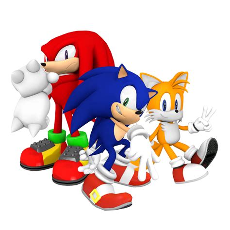 Dreamcast Sonic And Friends Team Sonic Render By Bandicootbrawl96 On