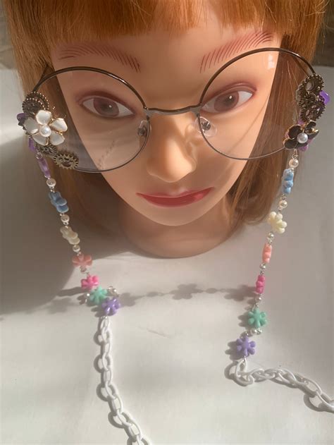 kawaii glasses chain colourful cute fashion accessories etsy