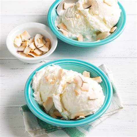 Coconut Ice Cream Recipe How To Make It Taste Of Home