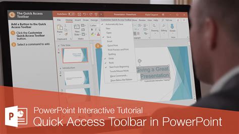 Quick Access Toolbar Powerpoint