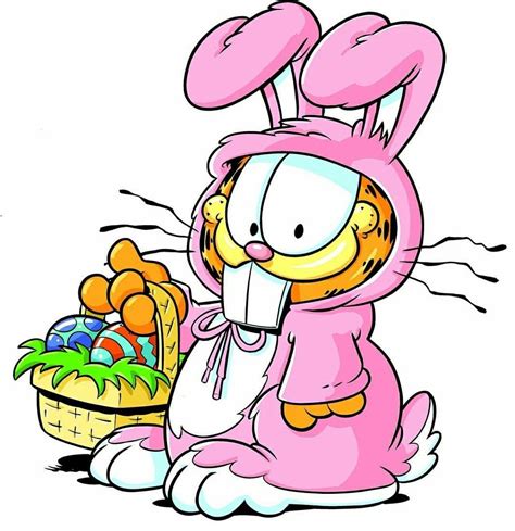 Pin By Sandra Belle Dame On Garfield The Cool Cat Easter Cartoons Sketch Book Easter Drawings
