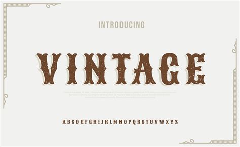 Elegant Vintage Alphabet Letters Font Typography Luxury Classic