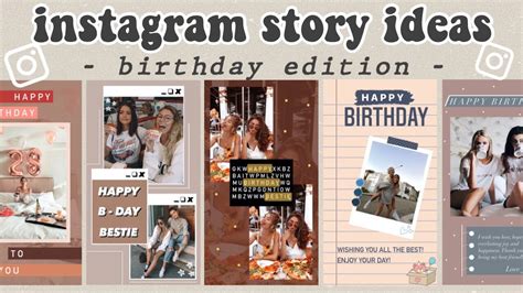 5 Creative Birthday Stories For Instagram Using The Ig App Only Pt
