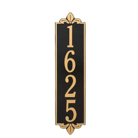 Extra Large Vertical House Number Plaque