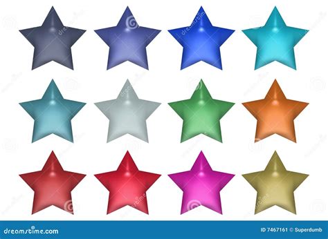 Set Of Stars Stock Illustration Illustration Of Symbol 7467161