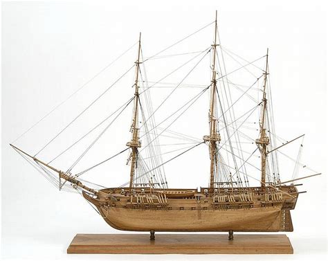 Lot Plank On Frame Model Of An 18th Century Warship Well Made And
