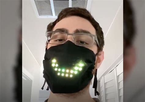 Programmer Creates Voice Activated Led Protective Face Mask