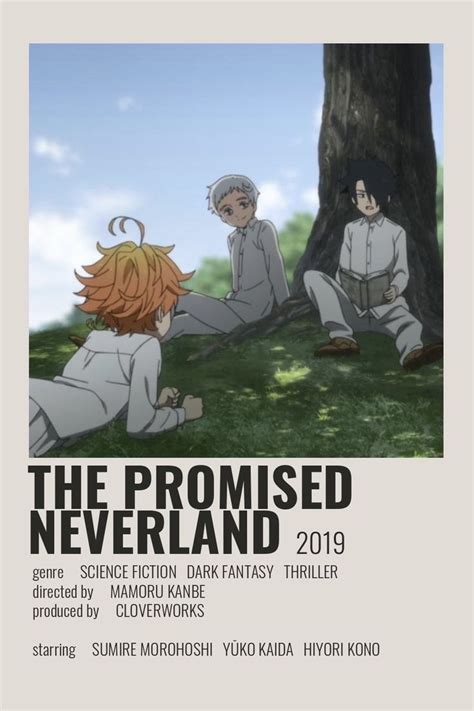 The Promised Neverland Poster By Cindy Anime Poster Anime Minimalist