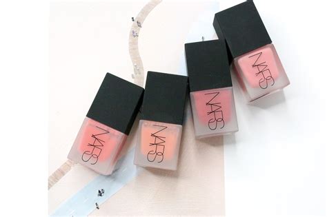review nars liquid blushes with swatches of all shades alittlebitetc