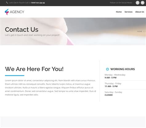 Agency Contact Us Page The Landing Factory