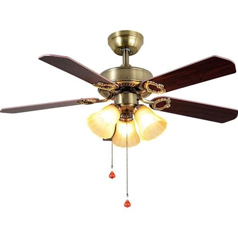 Buy ceiling fan online on thulo.com. Pull Chain Control 42 Inch Wood Ceiling Fan with Lamp(id ...