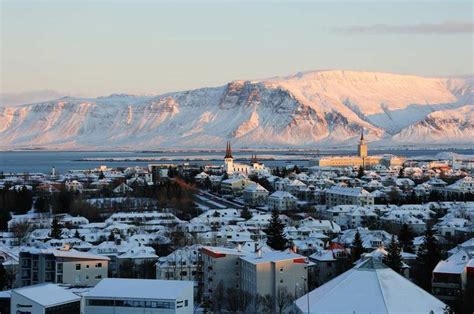 Reykjavik Snow Iceland Most Beautiful Snowy Cities Pinterest
